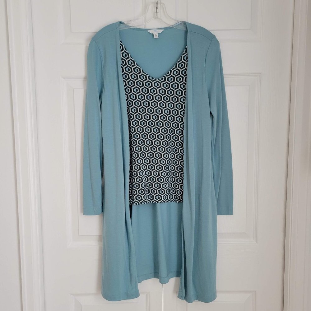 ONE PC KNIT TOP/CARDI COMBO, SZ S